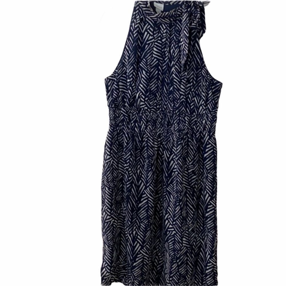 Merona Navy and White Dress